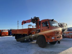 Вездеход с краном-манипулятором на базе «КамАЗ»
