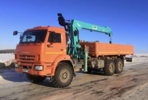 Вездеход с краном-манипулятором на базе «КамАЗ»