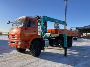 Вездеход с краном-манипулятором на базе «КамАЗ»
